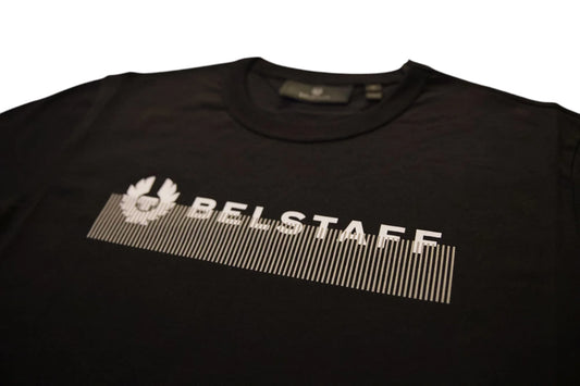 BELSTAFF RADIO PHOENIX COTTON T-SHIRT BLACK XL RRP £70 BNWT
