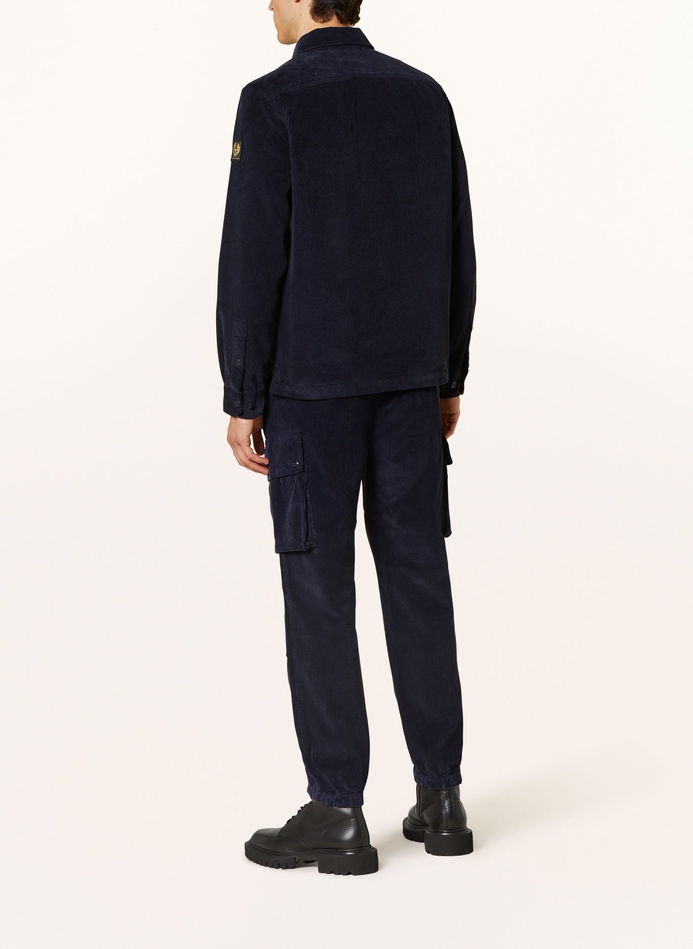 BELSTAFF TRIALMASTER CORDURPY COTTON CARGO TROUSERS DARK INK BLUE 38 WAIST RRP £250 BNWT