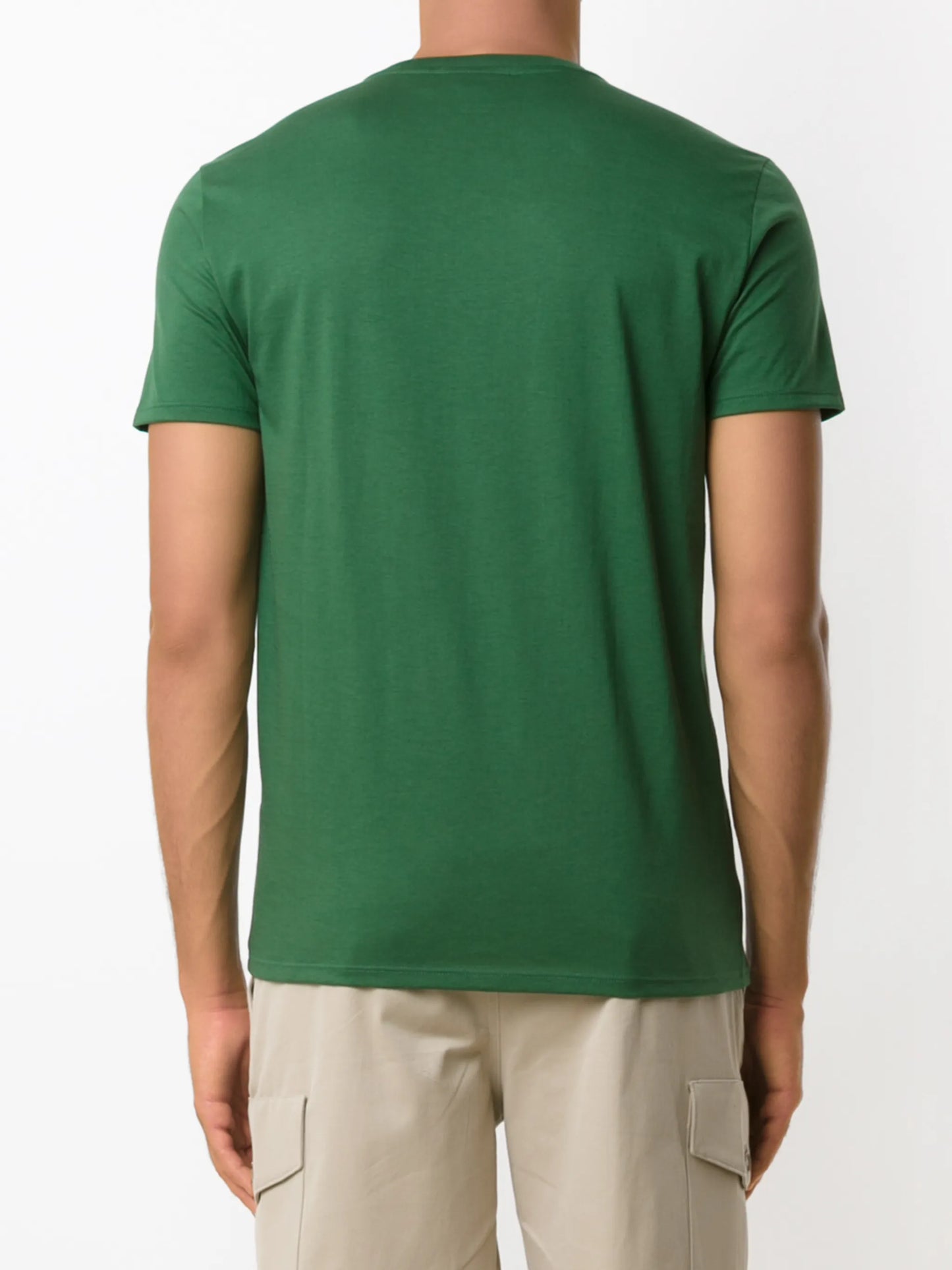 LACOSTE V-NECK CROC LOGO COTTON T-SHIRT GREEN 3XL RRP £55 BNWT