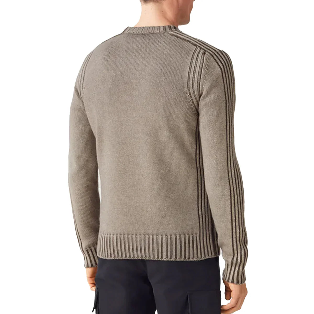 BELSTAFF WATCH MERINO WOOL CREW NECK JUMPER CLAY BROWN 2XL RRP £275 BNWT