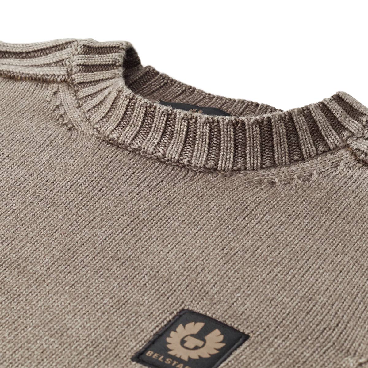 BELSTAFF WATCH MERINO WOOL CREW NECK JUMPER CLAY BROWN 2XL RRP £275 BNWT