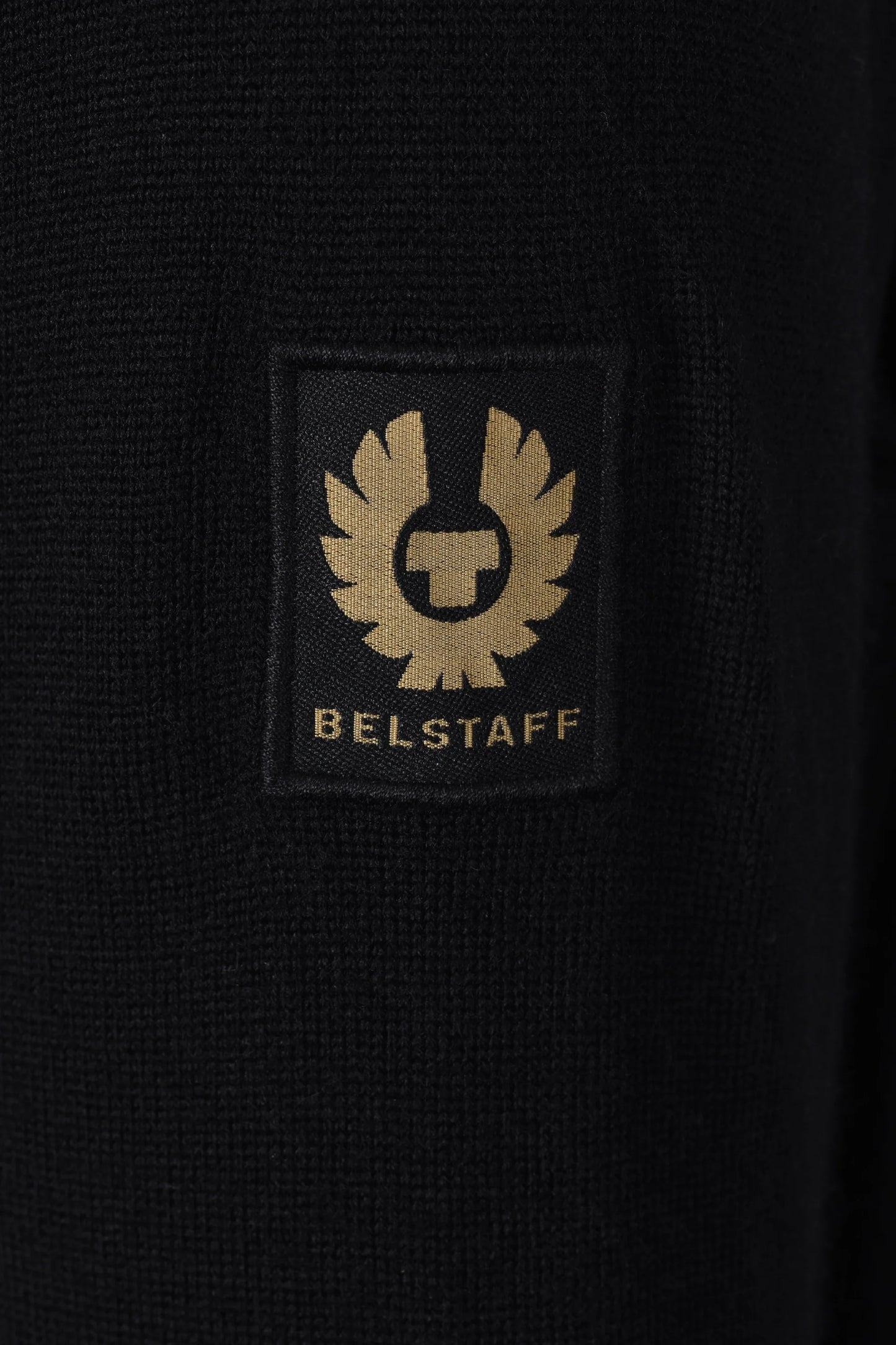 BELSTAFF KELBY MIXED MEDIA ZIP CARDIGAN JUMPER BLACK XL RRP £250 BNWT