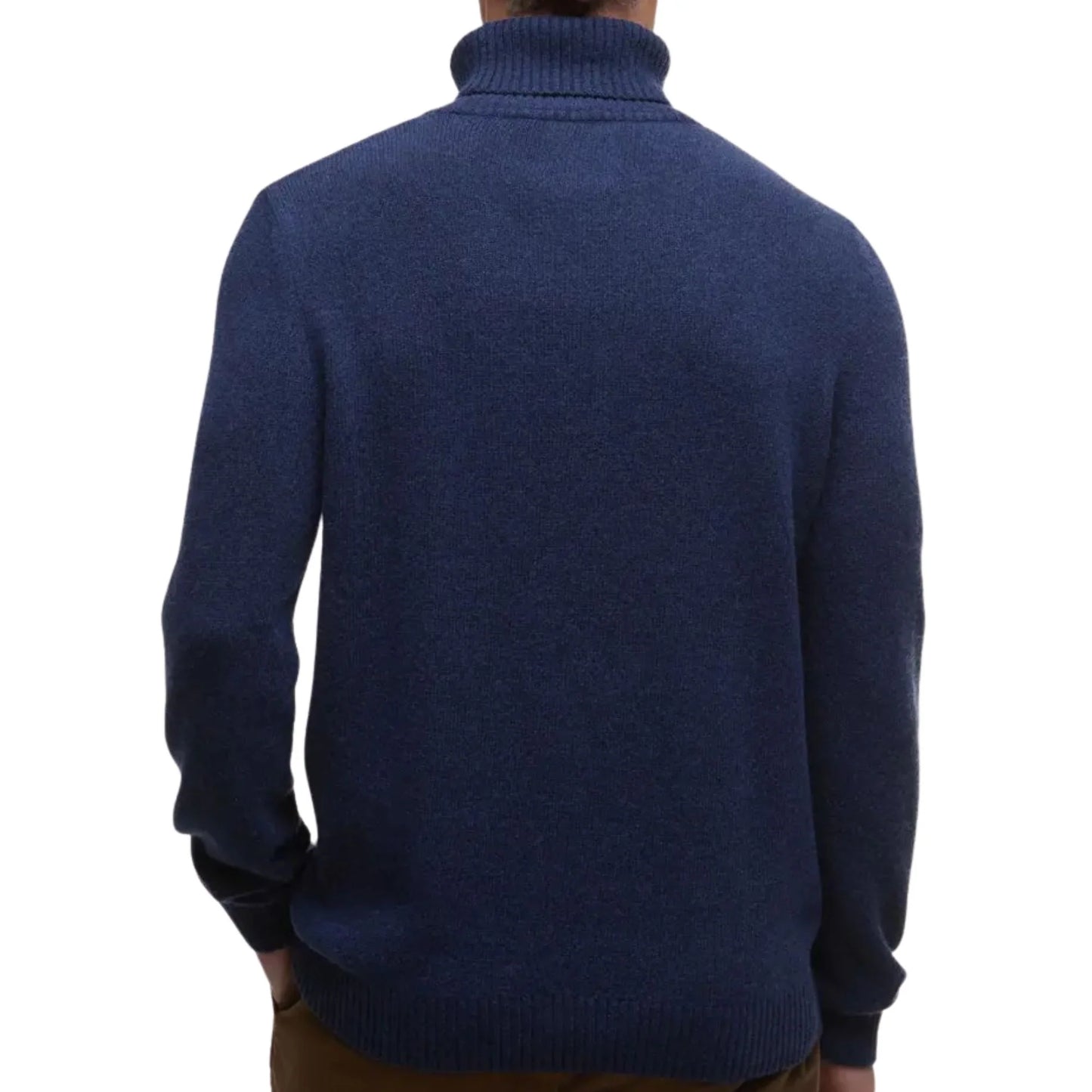 BARBOUR INTERNATIONAL KELP ROLL NECK WOOL BLEND JUMPER BLUE M RRP £119 BNWT