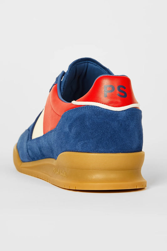 PAUL SMITH PS DOVER SUEDE LOW TOP TRAINERS FRANCE FLAG COLOUR RRP £225 BNIB