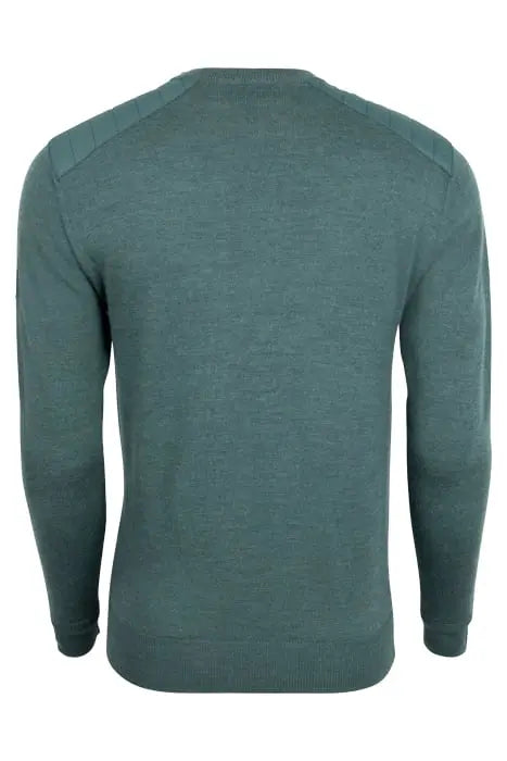 BELSTAFF ROSLARE CREW NECK WOOL JUMPER ATLAS GREEN RRP £175 BNWT