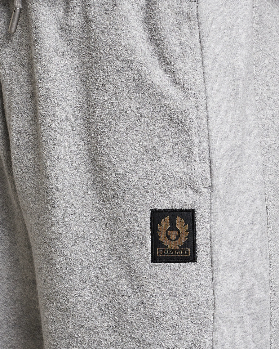 BELSTAFF TRAWLER COTTON FLEECE TOWELLING SWEATSHORTS OLD SILVER HEATHER 2XL RRP £150 BNWT