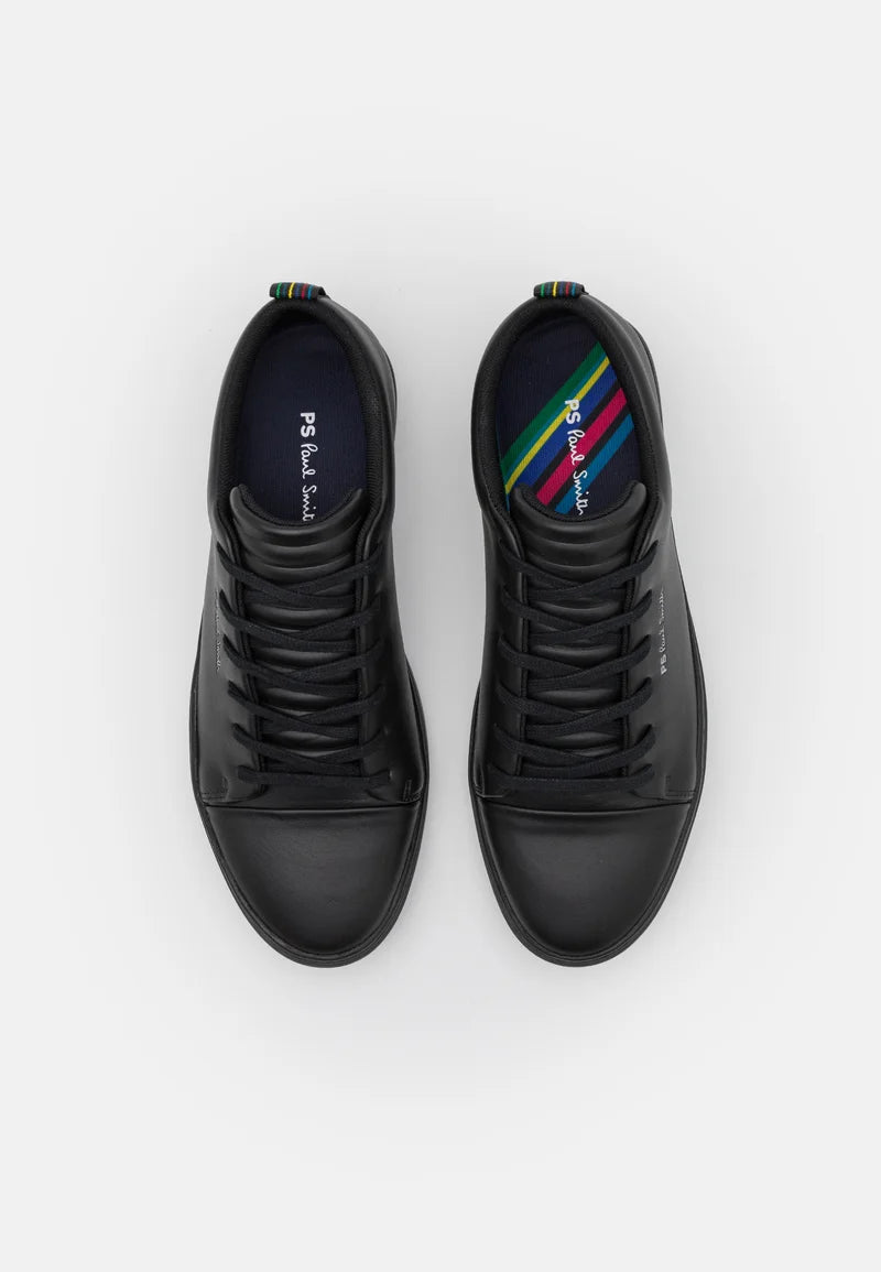 PAUL SMITH PS LEE LEATHER LOW TOP TRAINERS BLACK UK 10 RRP £195 BNIB