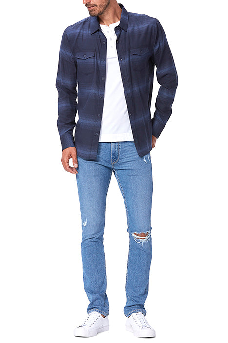 PAIGE LENNOX DAROLD DESTRUCTED SLIM FIT STRAIGHT LEG JEANS 40 REG RRP £235 BNWT (Copy)