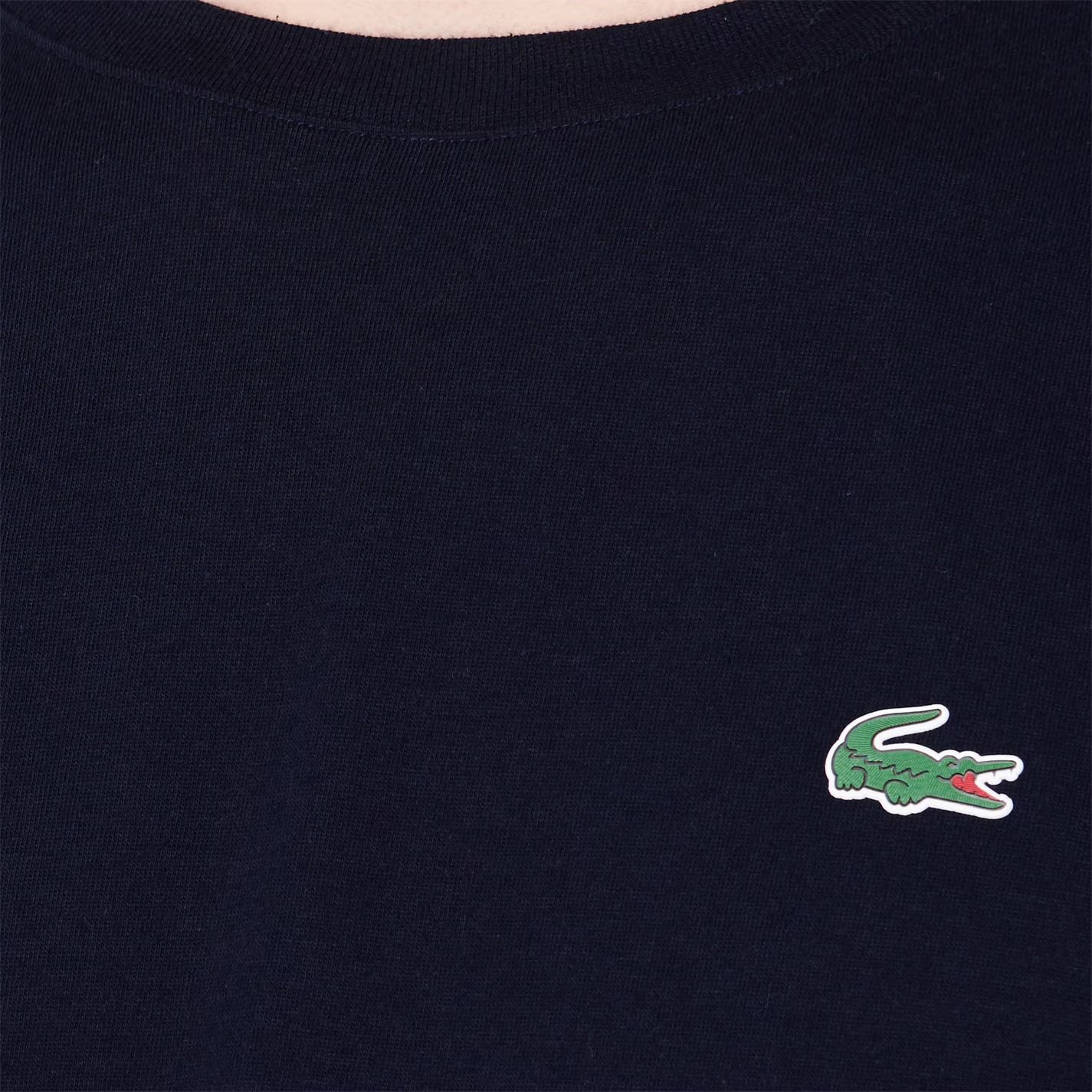 LACOSTE LONG SLEEVE COTTON CROC LOGO T-SHIRT NAVY BLUE RRP £55 BNWT