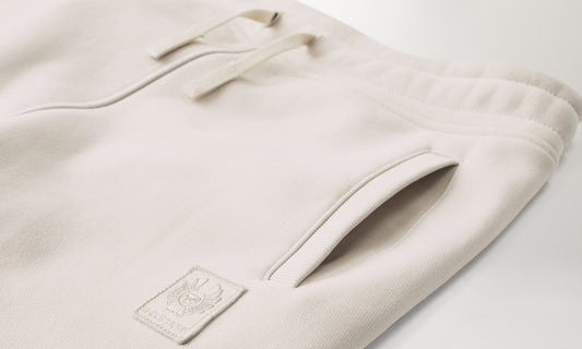 BELSTAFF HOCKLEY HEAVY COTTON JOGGERS TRACK PANTS MOONBEAM 2XL RRP £195 BNWT