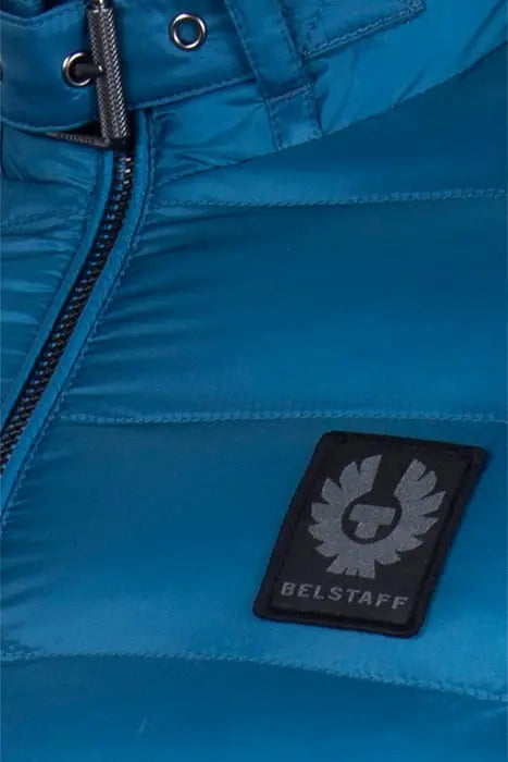 BELSTAFF WHEELER DOWN PUFFA BOMBER JACKET OCEAN BLUE RRP £375 BNWT