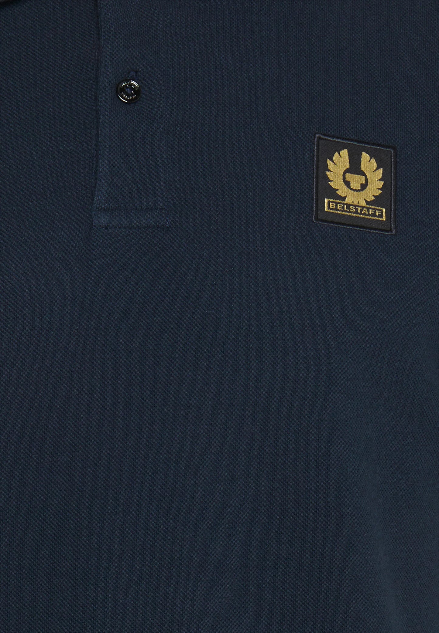 BELSTAFF PHOENIX PATCH PIQUE COTTON POLO SHIRT IN DARK INK NAVY RRP £95 BNWT