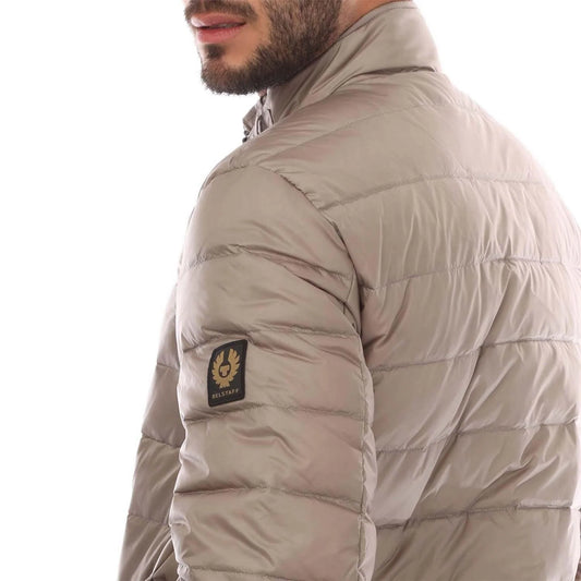 BELSTAFF CIRCUIT DOWN PUFFA BOMBER JACKET TONAL CHROME GREY RRP £350 BNWT