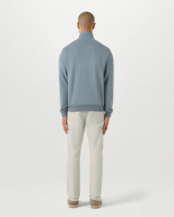 BELSTAFF QUARTER ZIP SWEATSHIRT BLUE FLINT RRP £175 BNWT