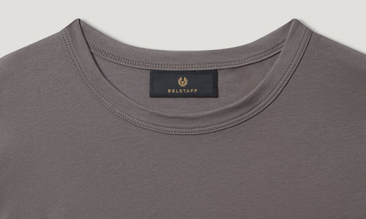 BELSTAFF PHOENIX PATCH COTTON T-SHIRT TONAL TORNADO GREY RRP £60 BNWT