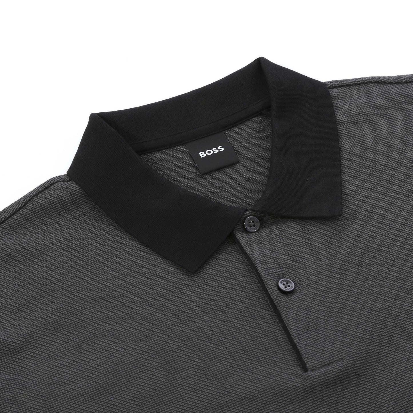 HUGO BOSS H PARLAY COTTON POLO SHIRT CHARCOAL & BLACK 4XL RRP £130 BNWT
