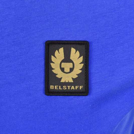 BELSTAFF PHOENIX PATCH COTTON T-SHIRT COBALT BLUE MEDIUM RRP £60 BNWT