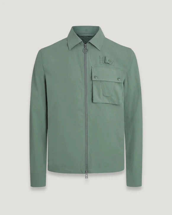 BELSTAFF CASTMASTER SHELL OVERSHIRT JACKET MINERAL GREEN 2XL RRP £295 BNWT