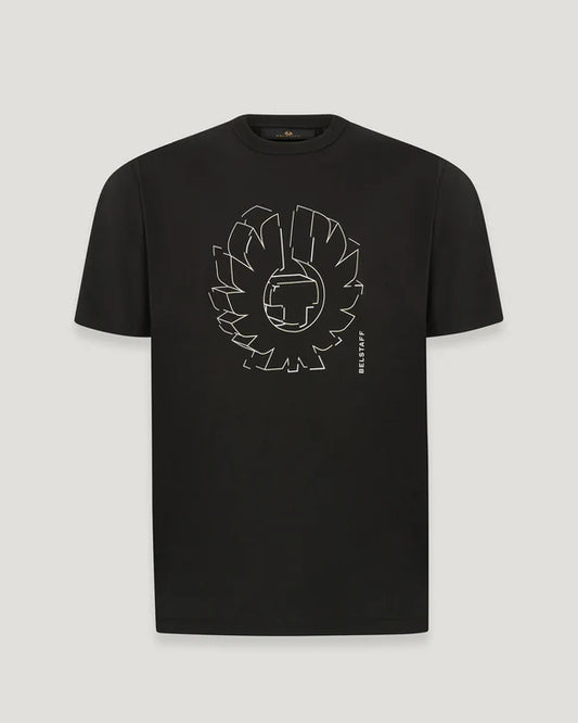 BELSTAFF DECONSTRUCTED COTTON T-SHIRT IN BLACK M RRP £60 BNWT