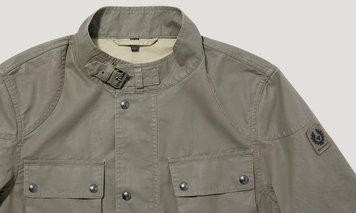 BELSTAFF FIELDMASTER COATED COTTON JACKET DARK PUMICE/SAND UK44 2XL RRP £575 NEW