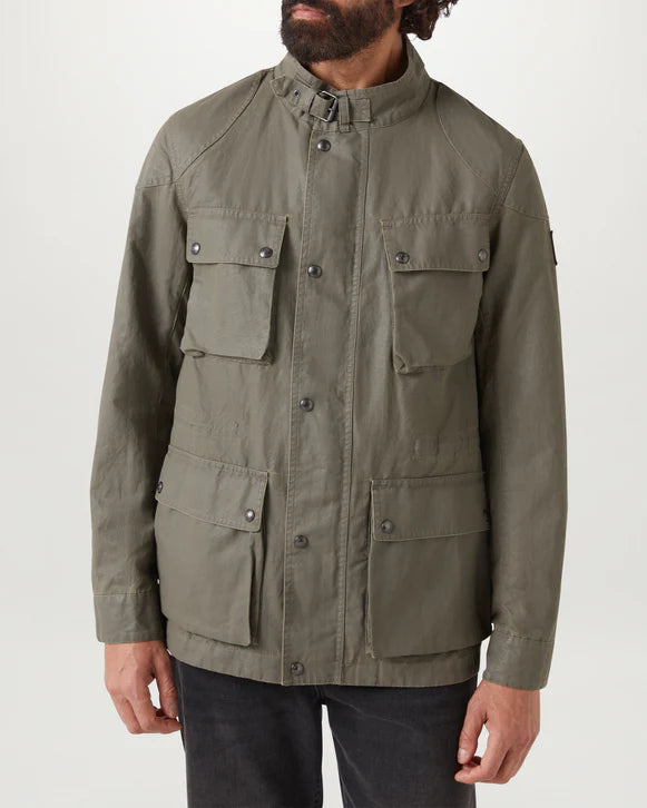 BELSTAFF FIELDMASTER COATED COTTON JACKET DARK PUMICE/SAND UK44 2XL RRP £575 NEW