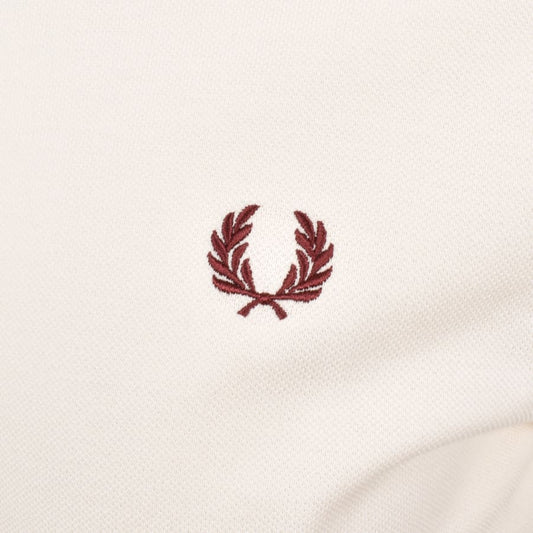FRED PERRY TWIN TIPPED PIQUE COTTON POLO SHIRT ECRU 2XL RRP £80 BNWT