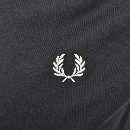 FRED PERRY TWIN TIPPED COTTON T-SHIRT DARK GREY 2XL RRP £50 BNWT