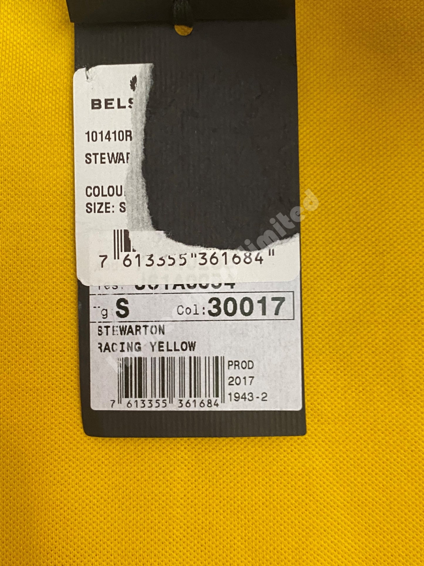 BELSTAFF STEWARTON YELLOW PHOENIX LOGO COTTON POLO SHIRT SMALL RRP £75 BNWT