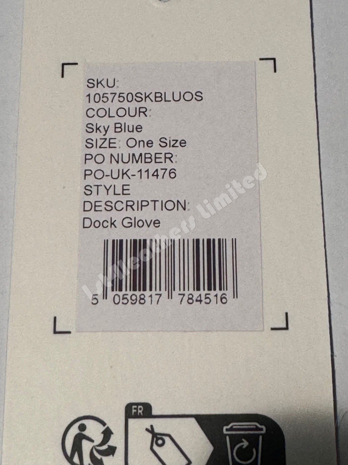 BELSTAFF PHOENIX LOGO WOOL DOCK GLOVES SKY BLUE MADE IN UK RRP £70 BNWT