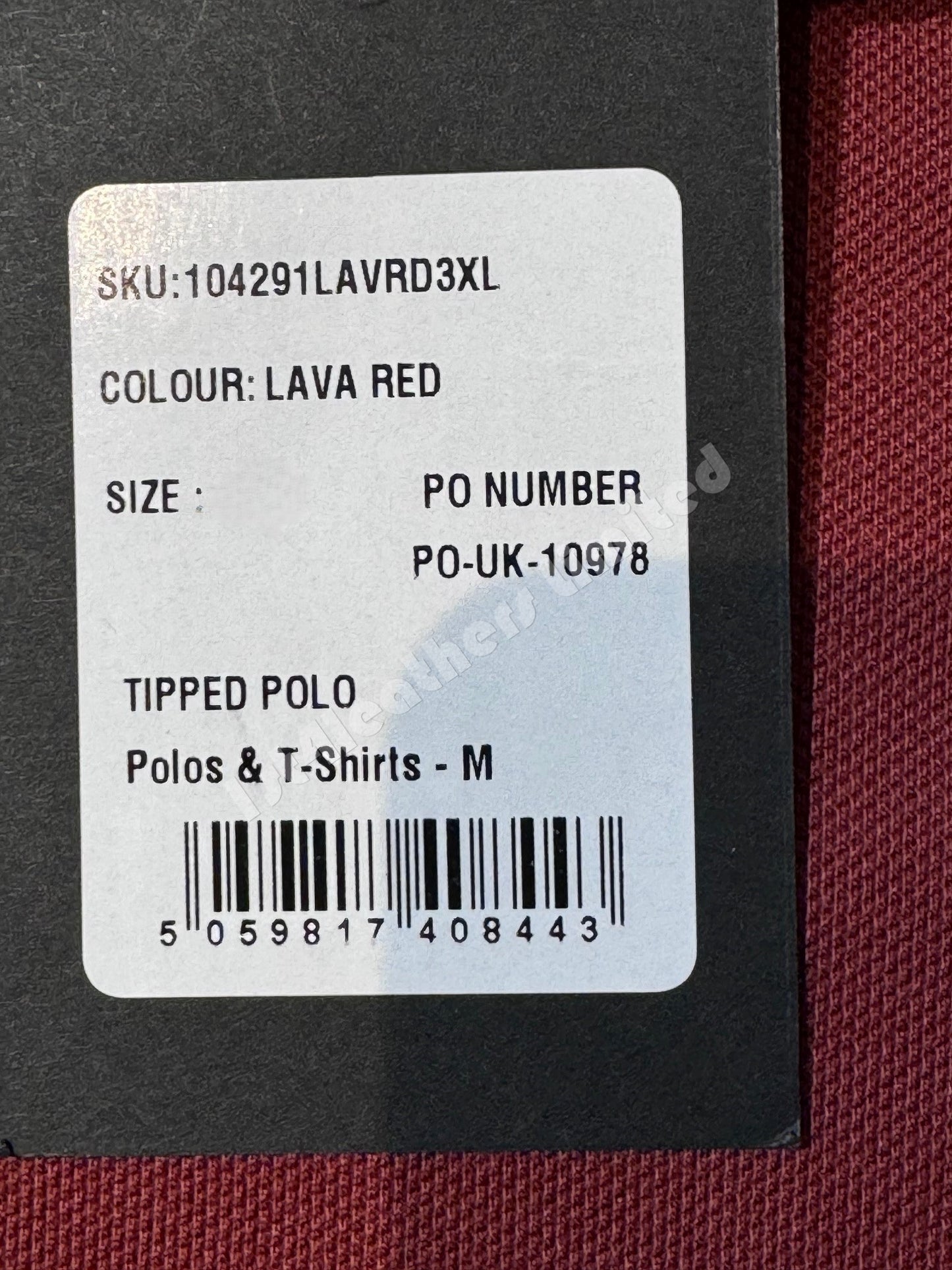 BELSTAFF TIPPED PIQUE COTTON POLO SHIRT LAVA RED RRP £110 BNWT