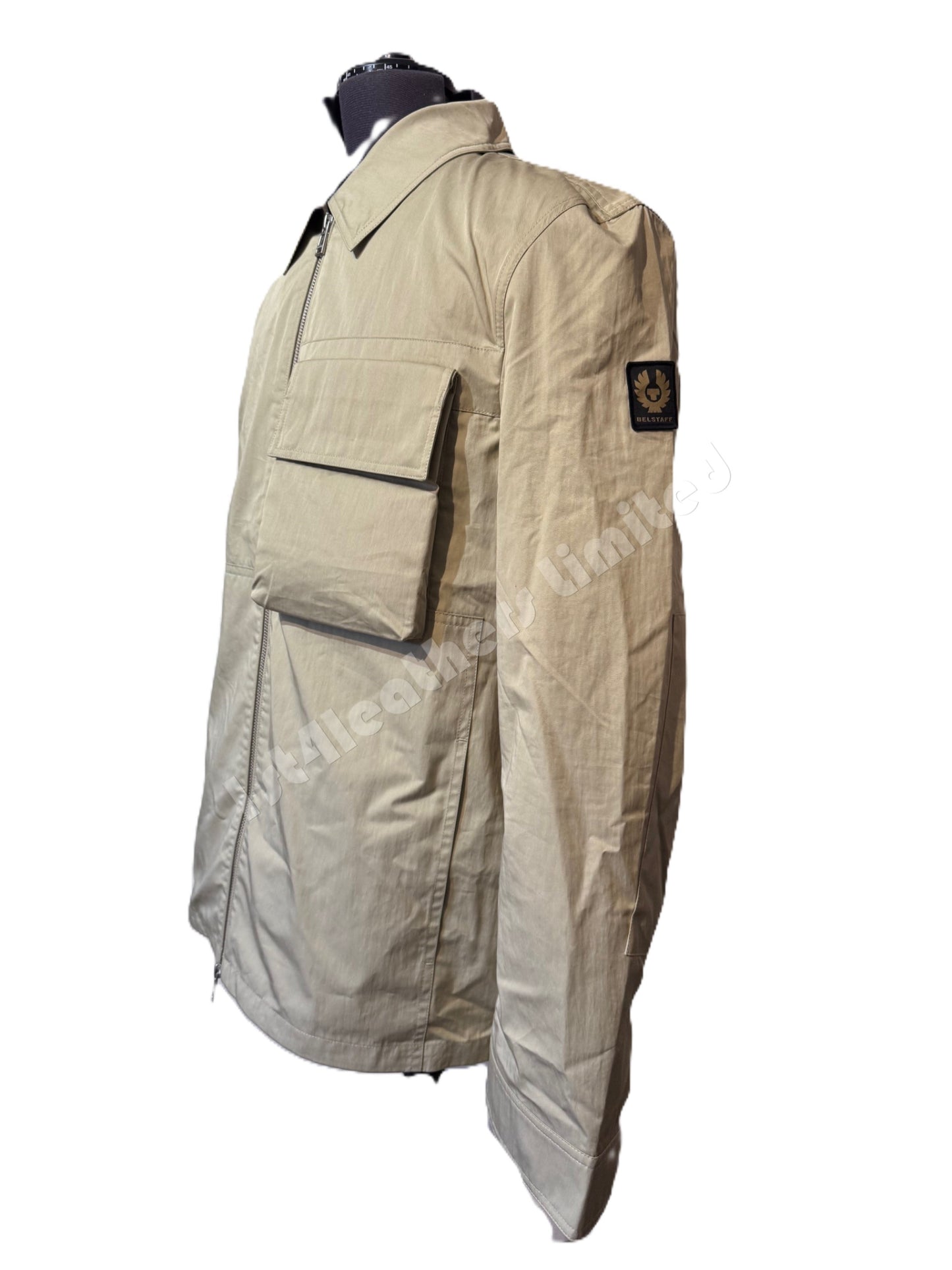 BELSTAFF RUNNER COTTON TECH GABARDINE OVERSHIRT ECHO GREEN RRP £250 BNWT
