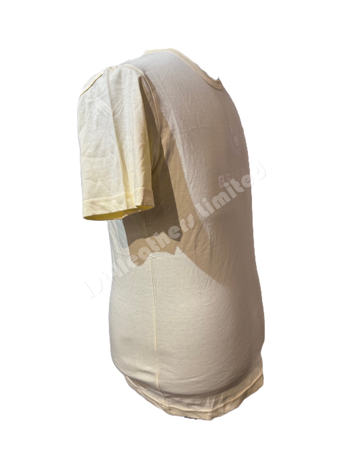 BELSTAFF SIGNATURE COTTON T-SHIRT YELLOW SAND RRP £60 BNWT