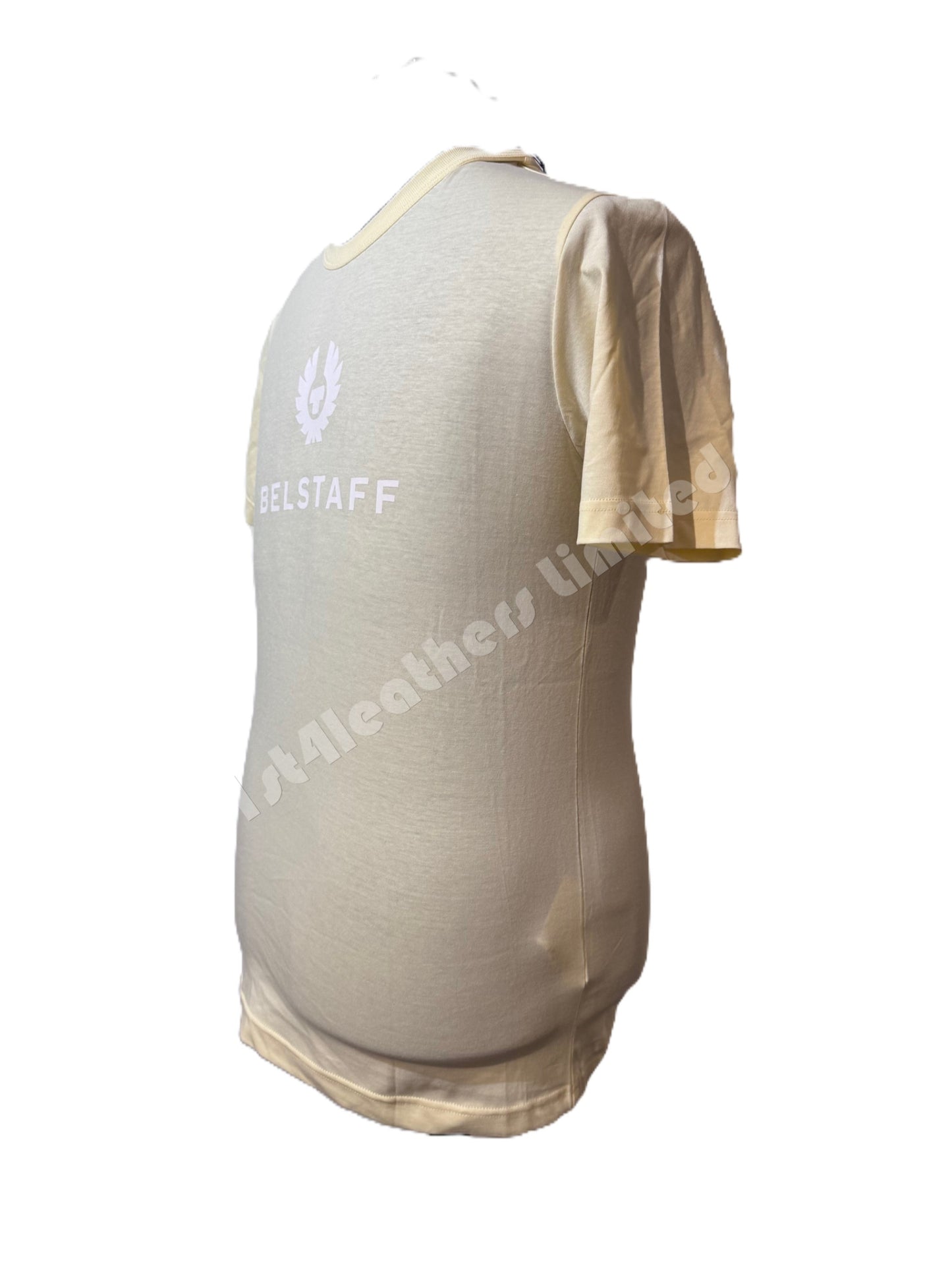 BELSTAFF SIGNATURE COTTON T-SHIRT YELLOW SAND RRP £60 BNWT