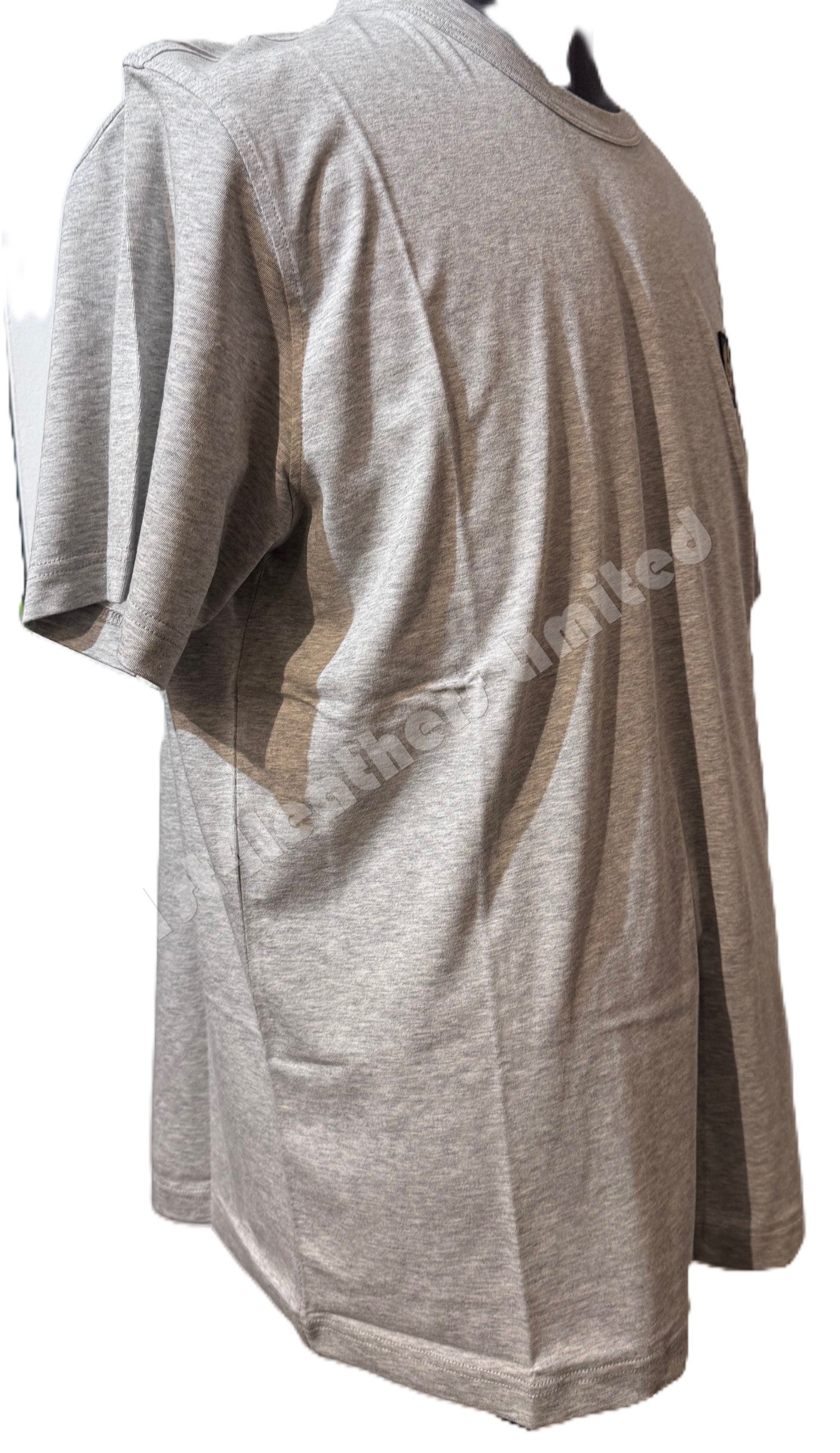 BELSTAFF PHOENIX PATCH COTTON T-SHIRT OLD SILVER HEATHER GREY M RRP £60 BNWT