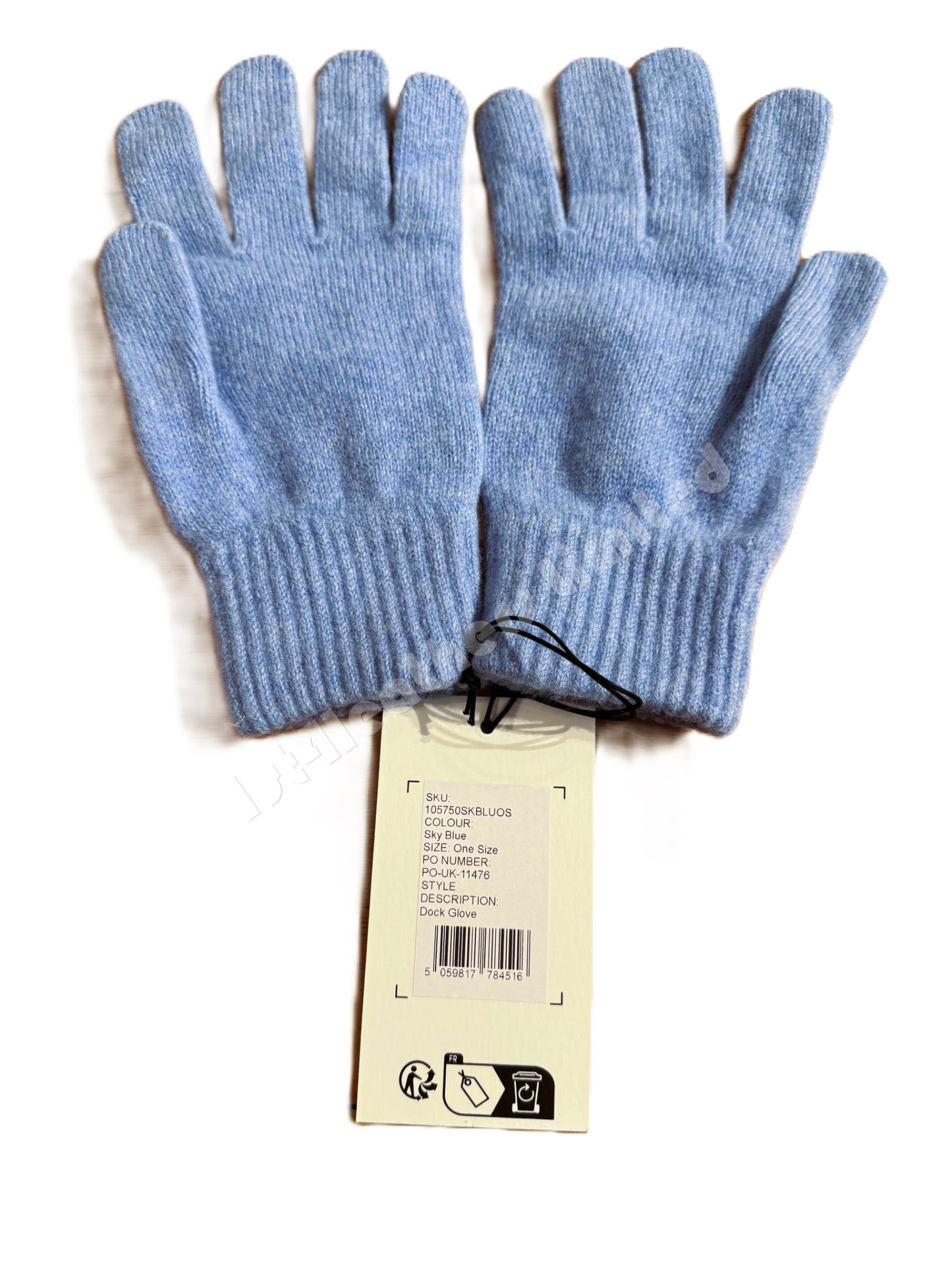 BELSTAFF PHOENIX LOGO WOOL DOCK GLOVES SKY BLUE MADE IN UK RRP £70 BNWT