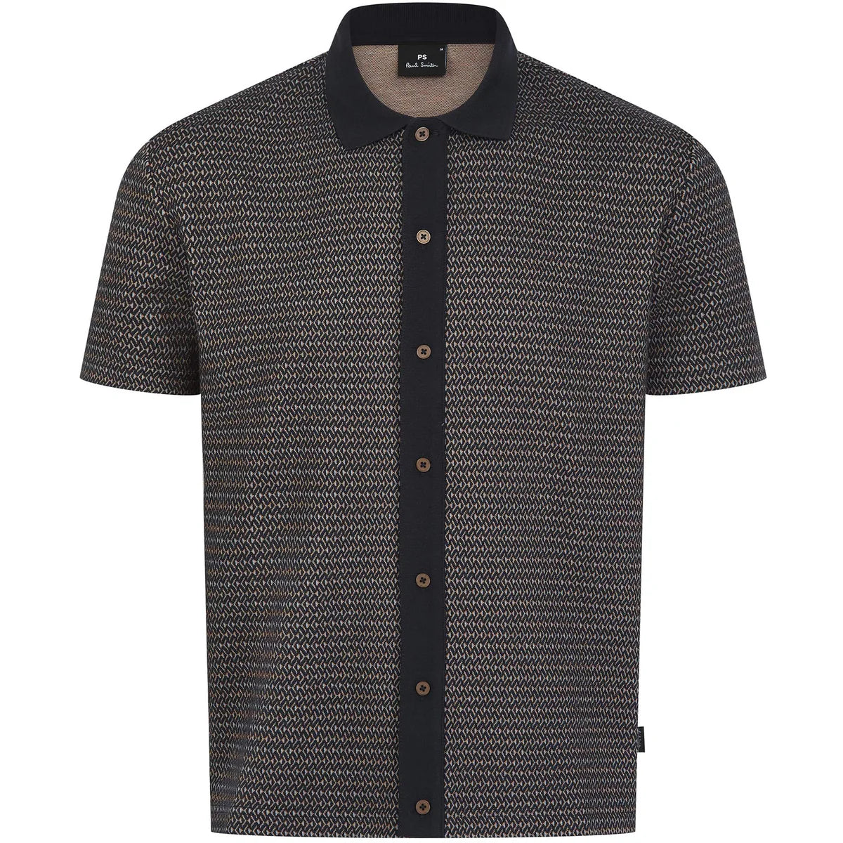 PAUL SMITH PS BUTTON FRONT COTTON POLO SHIRT NAVY BLUE XL RRP £135 BNWT