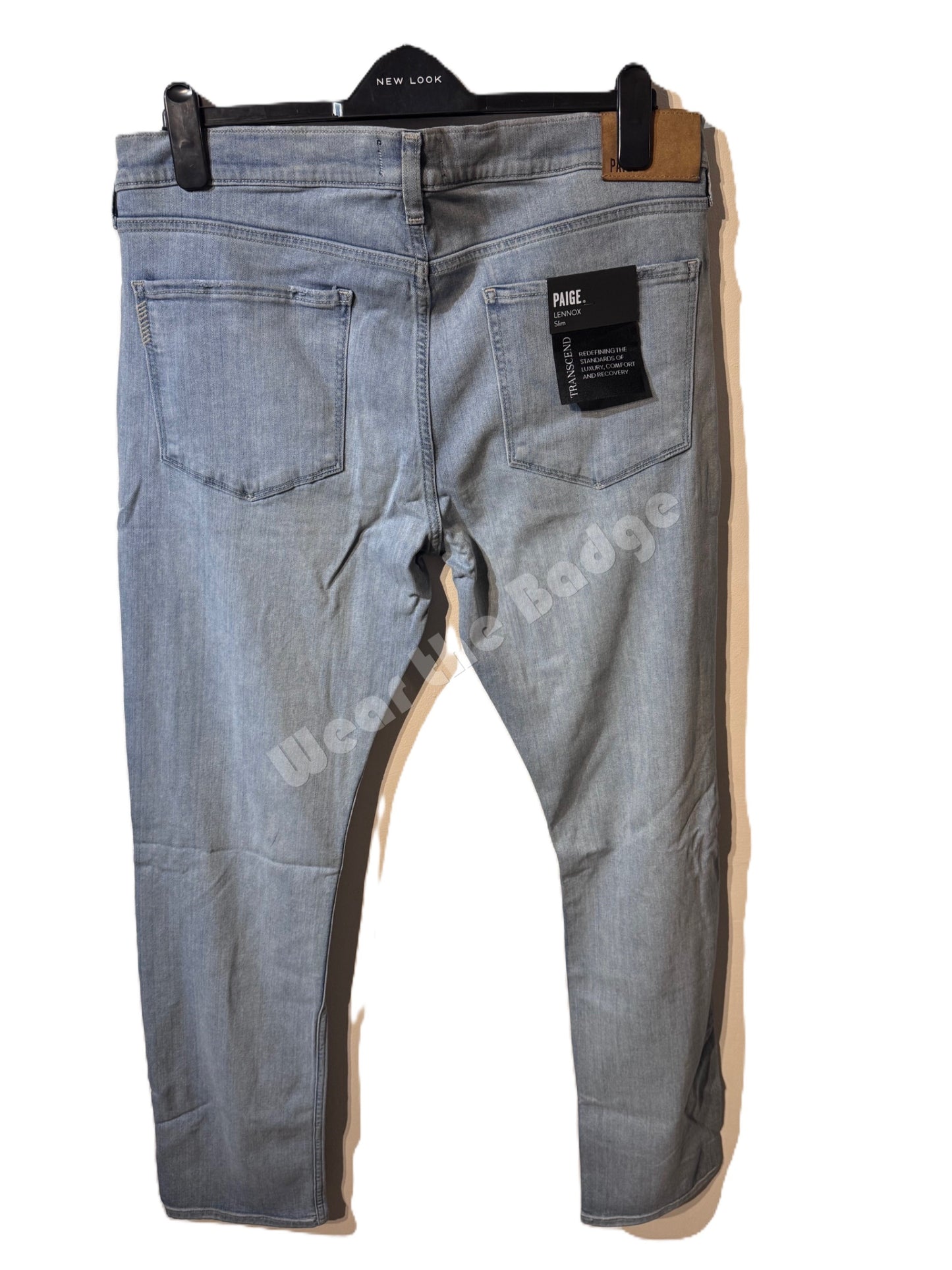 PAIGE LENNOX RENFRO DESTRUCTED SLIM FIT STRAIGHT LEG JEANS 36 REG RRP £235 BNWT