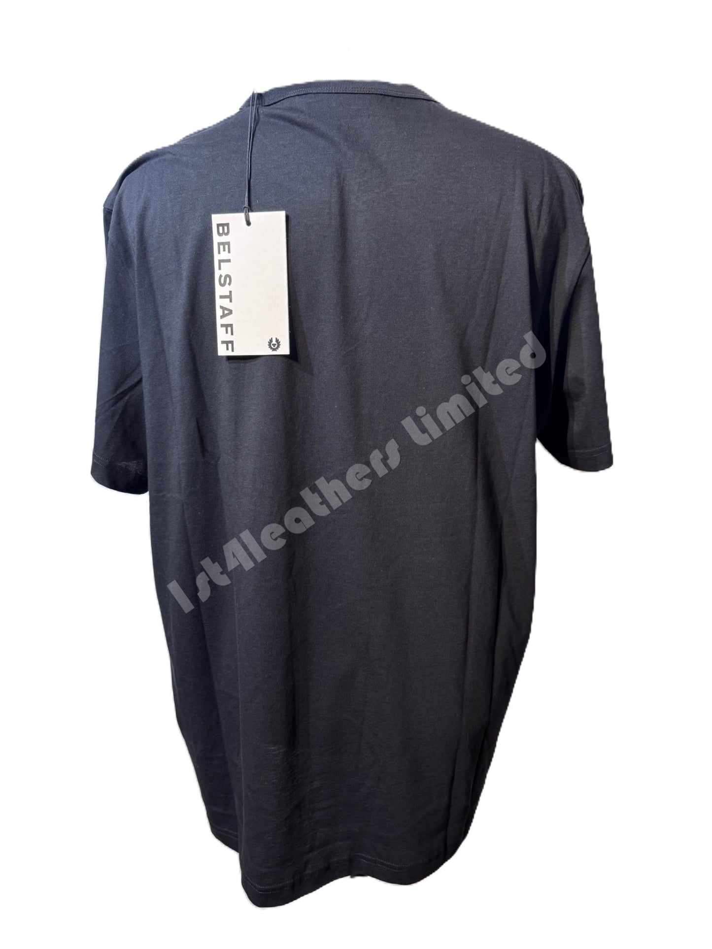 BELSTAFF MATCH GRAPHIC LOGO SHORT SLEEVE COTTON T-SHIRT BLACK RRP £70 BNWT