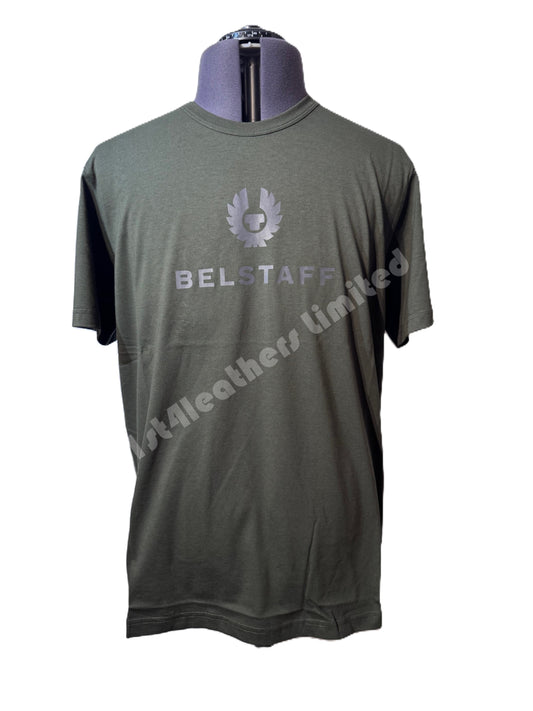 BELSTAFF SIGNATURE COTTON T-SHIRT TILE GREEN RRP £60 BNWT