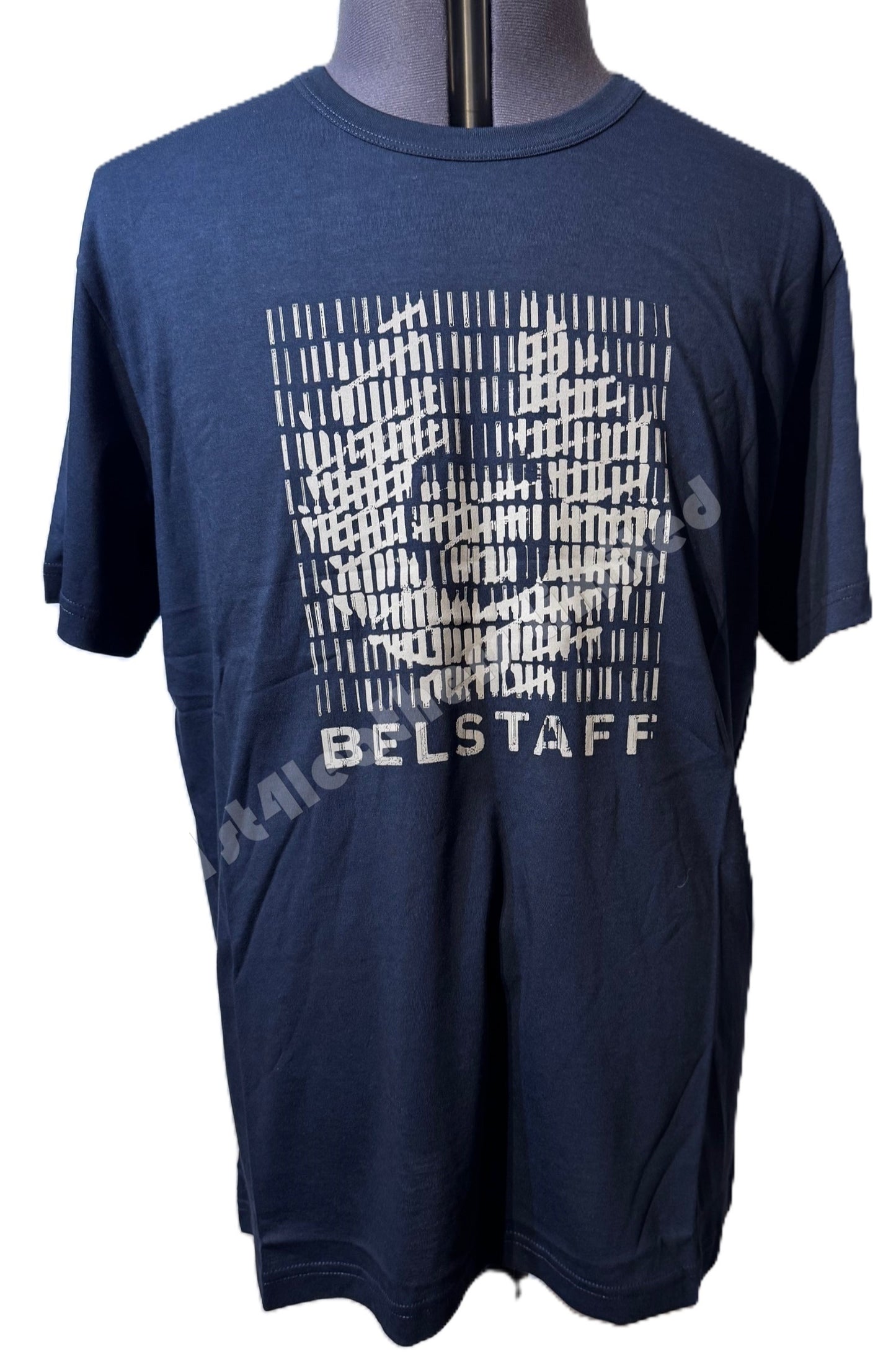 BELSTAFF MATCH GRAPHIC LOGO SHORT SLEEVE COTTON T-SHIRT DARK INK RRP £70 BNWT