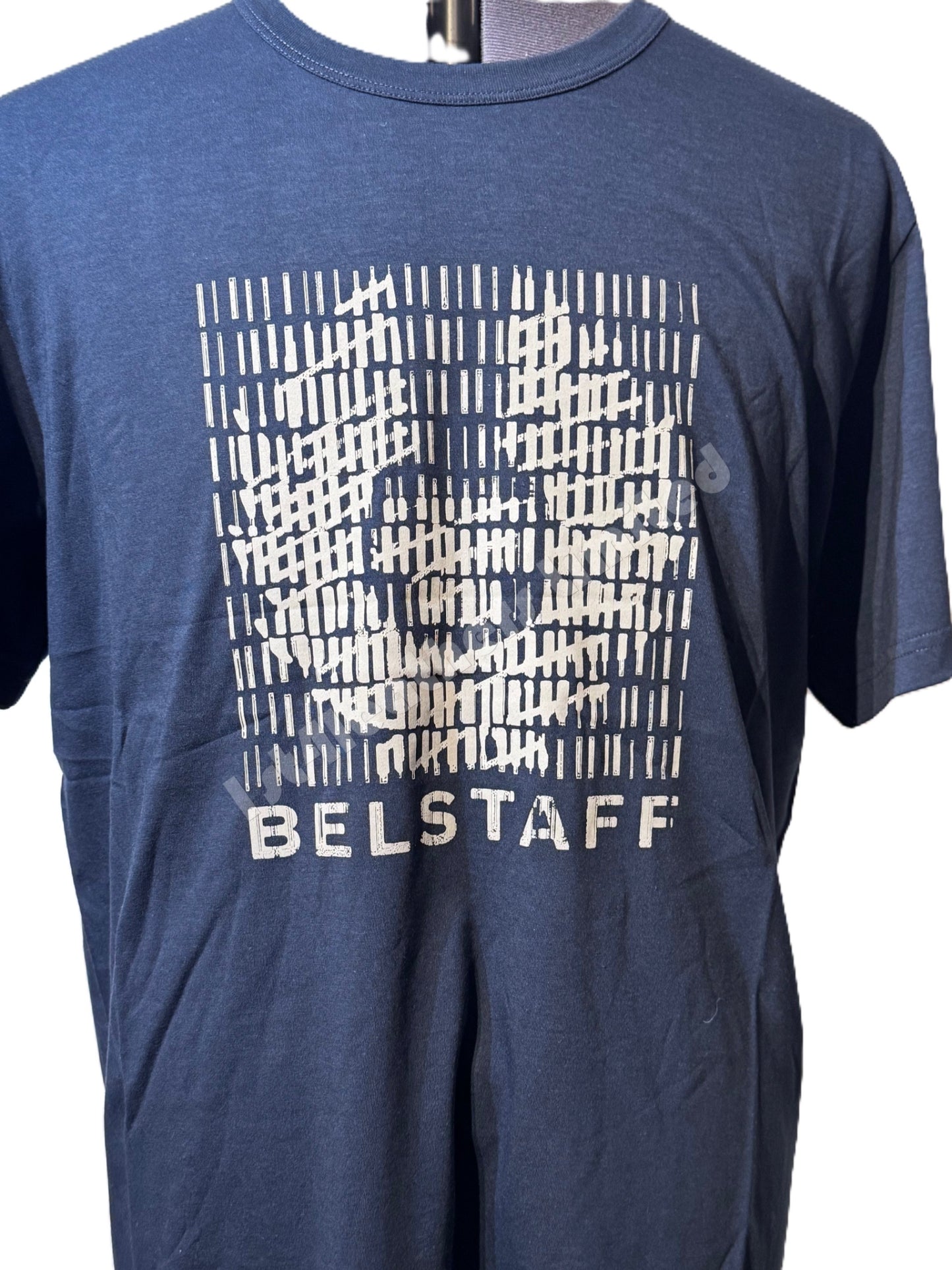 BELSTAFF MATCH GRAPHIC LOGO SHORT SLEEVE COTTON T-SHIRT DARK INK RRP £70 BNWT