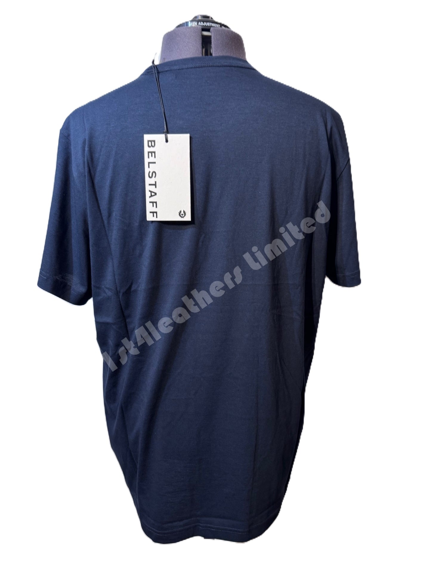 BELSTAFF MATCH GRAPHIC LOGO SHORT SLEEVE COTTON T-SHIRT DARK INK RRP £70 BNWT