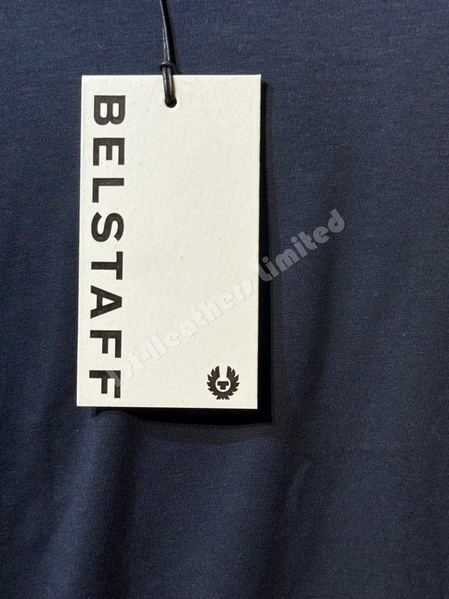 BELSTAFF MATCH GRAPHIC LOGO SHORT SLEEVE COTTON T-SHIRT DARK INK RRP £70 BNWT