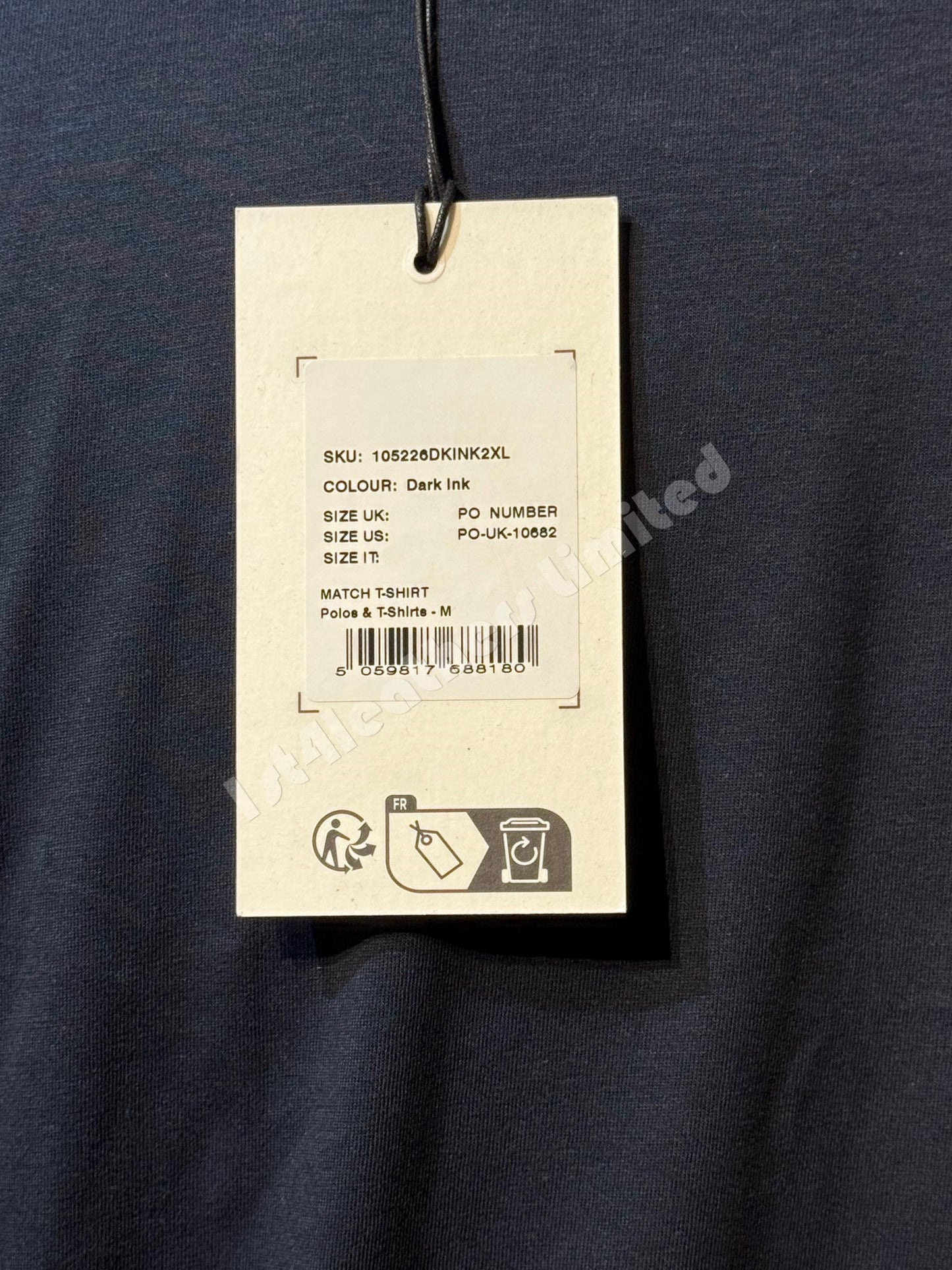 BELSTAFF MATCH GRAPHIC LOGO SHORT SLEEVE COTTON T-SHIRT DARK INK RRP £70 BNWT