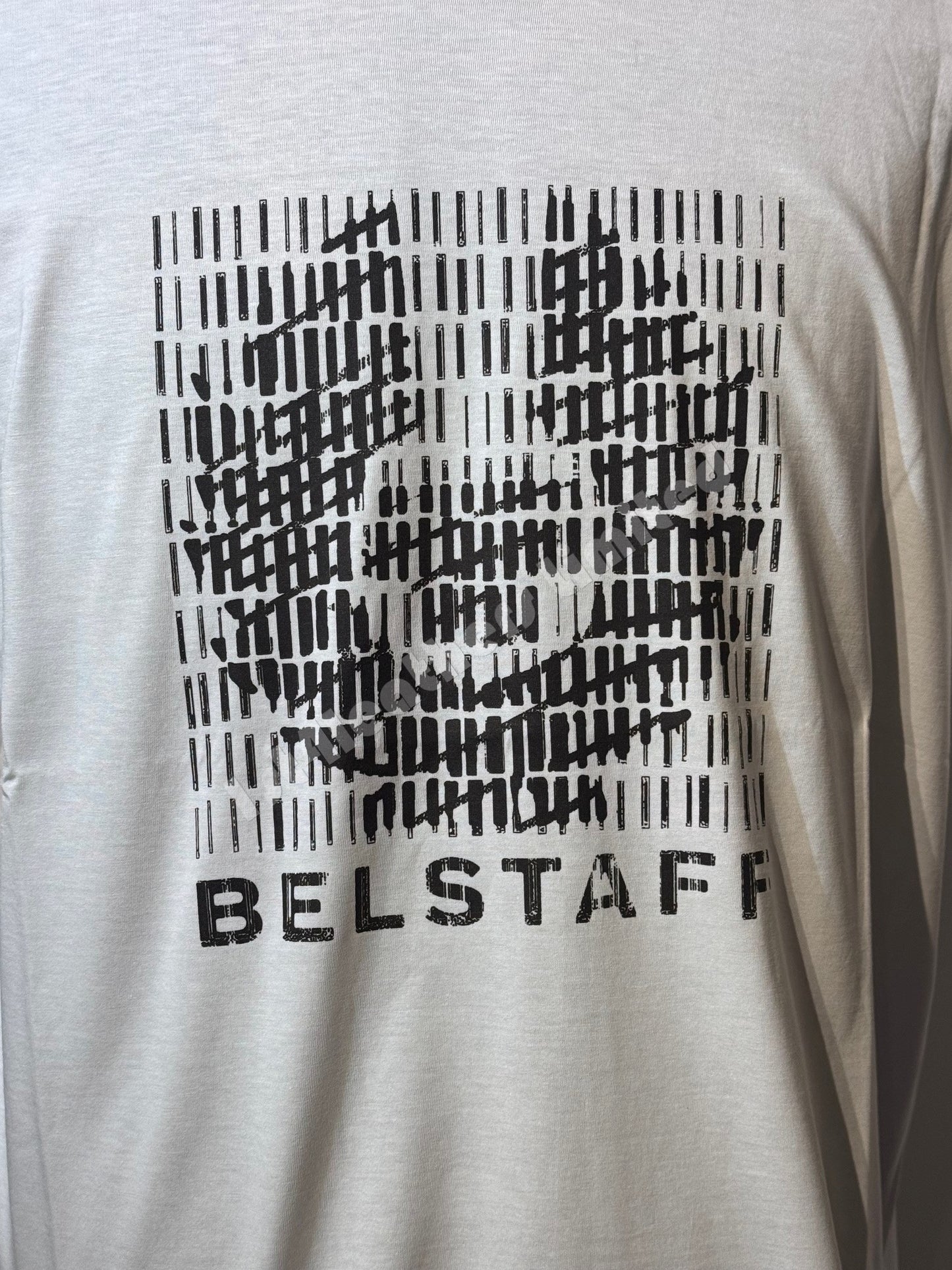 BELSTAFF MATCH GRAPHIC LOGO SHORT SLEEVE COTTON T-SHIRT WHITE RRP £70 BNWT