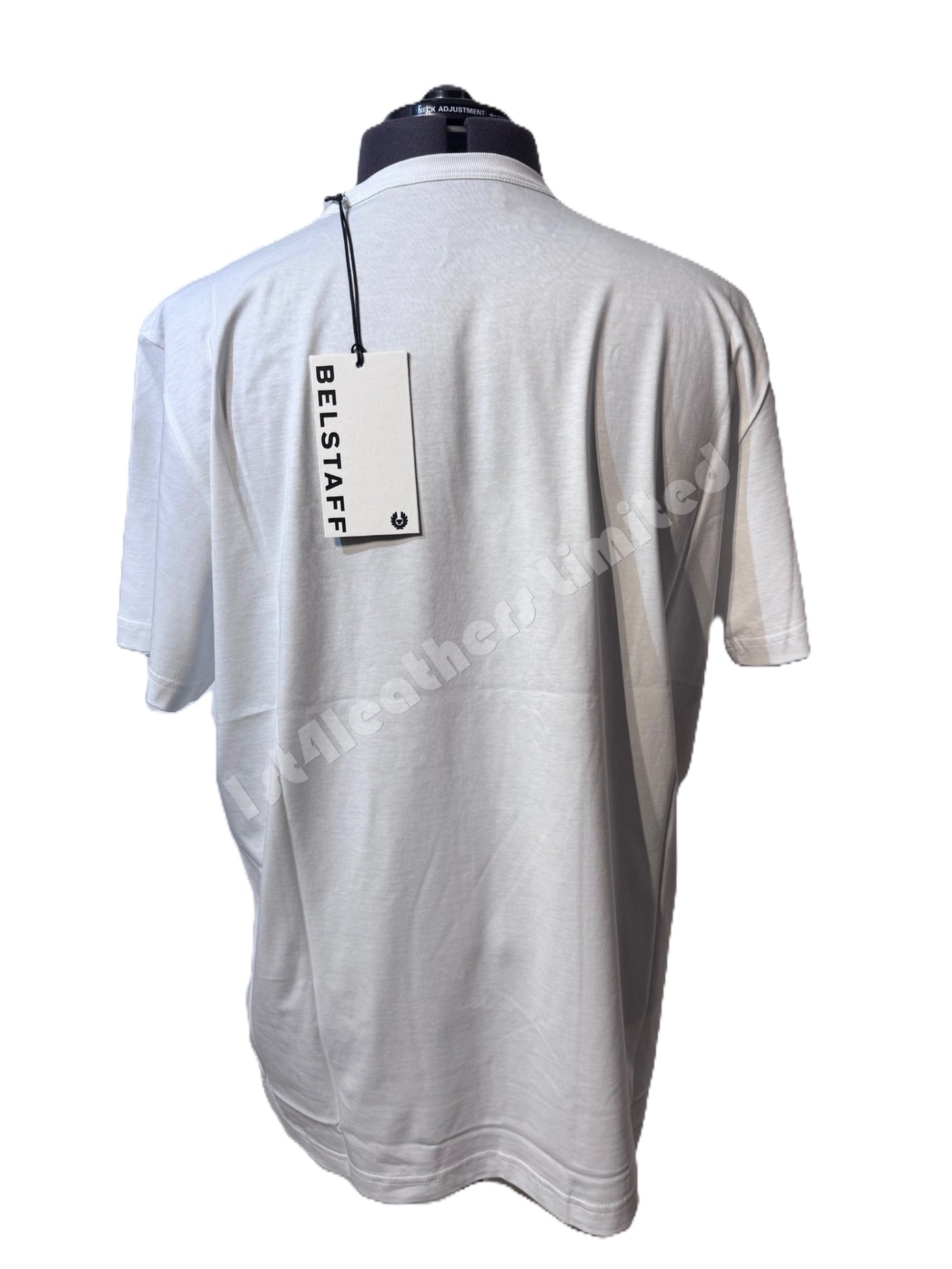 BELSTAFF MATCH GRAPHIC LOGO SHORT SLEEVE COTTON T-SHIRT WHITE RRP £70 BNWT
