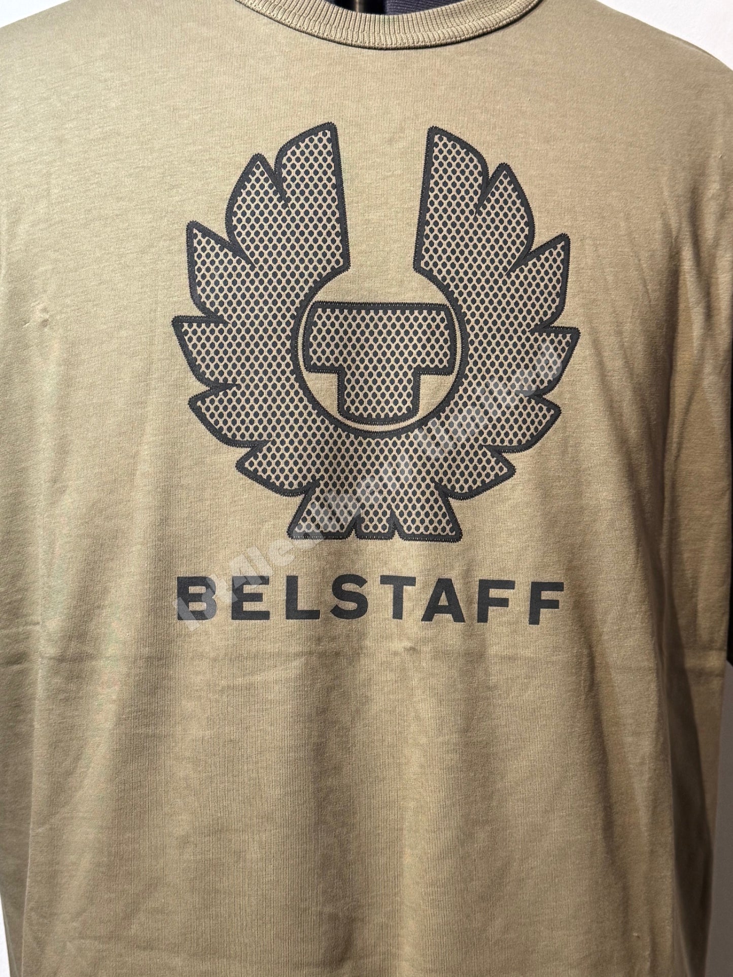 BELSTAFF HEX PHOENIX HEAVYWEIGHT COTTON T-SHIRT ALOE XL RRP £85 BNWT