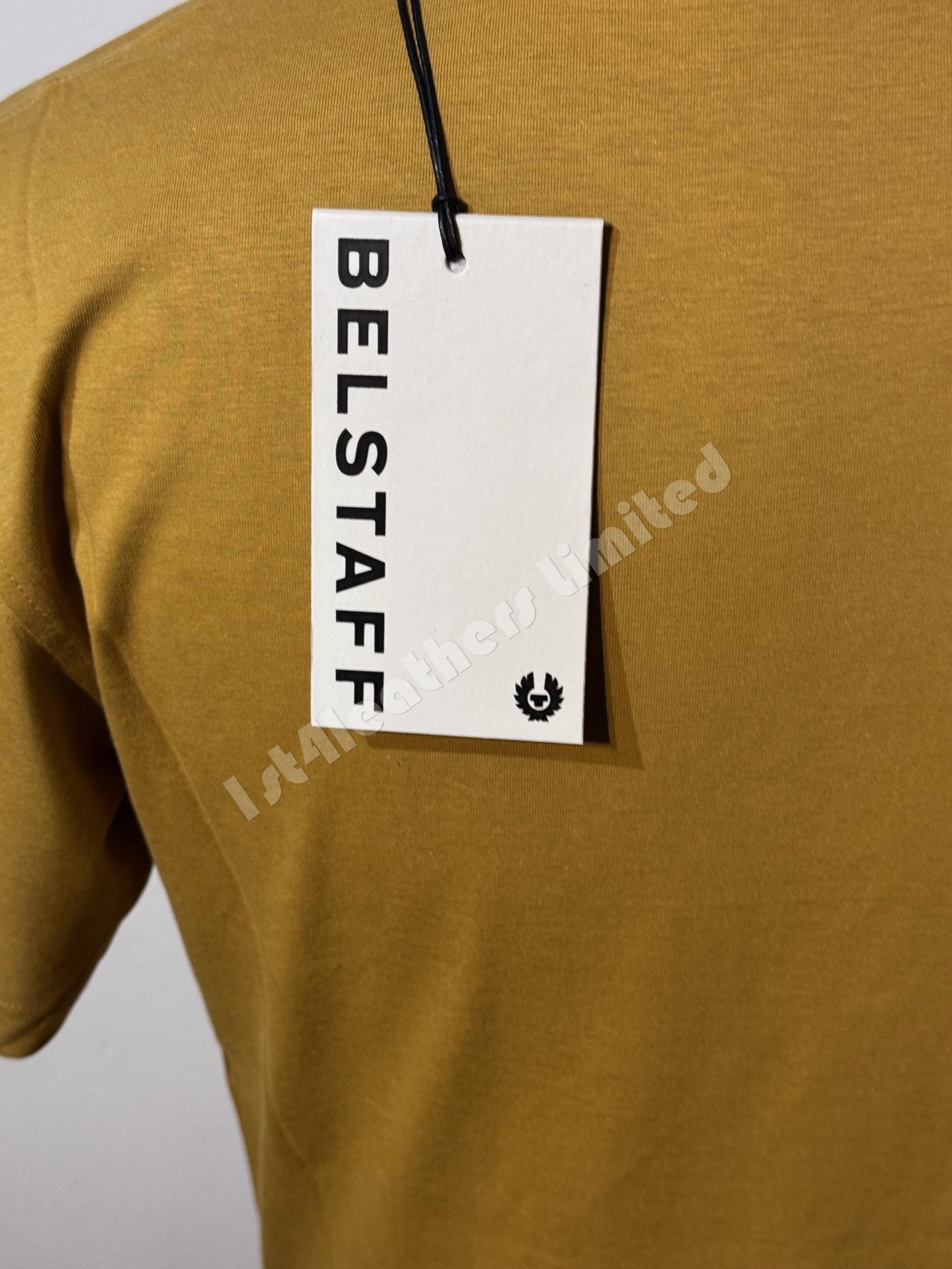 BELSTAFF PHOENIX PATCH COTTON T-SHIRT GLAZE YELLOW SMALL RRP £60 BNWT