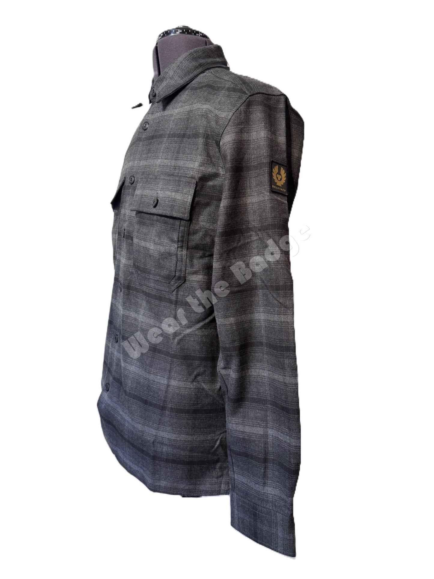 BELSTAFF FALLGATE DARK CHARCOAL PLAID SHIRT RRP £225 BNWT