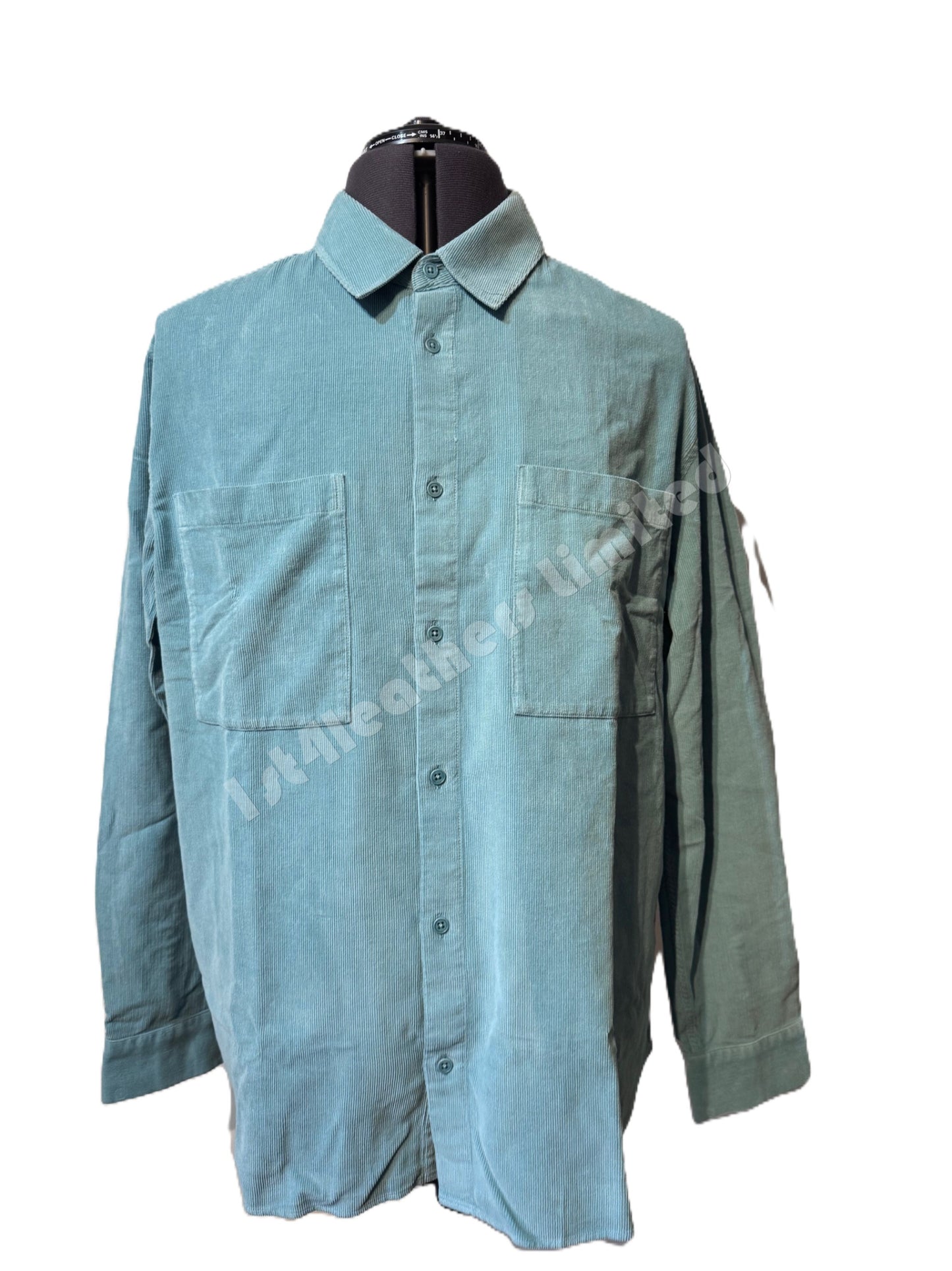 BELSTAFF FOUNDRY CORDUROY HEAVYWEIGHT COTTON SHIRT OIL BLUE 2XL RRP £195 BNWT